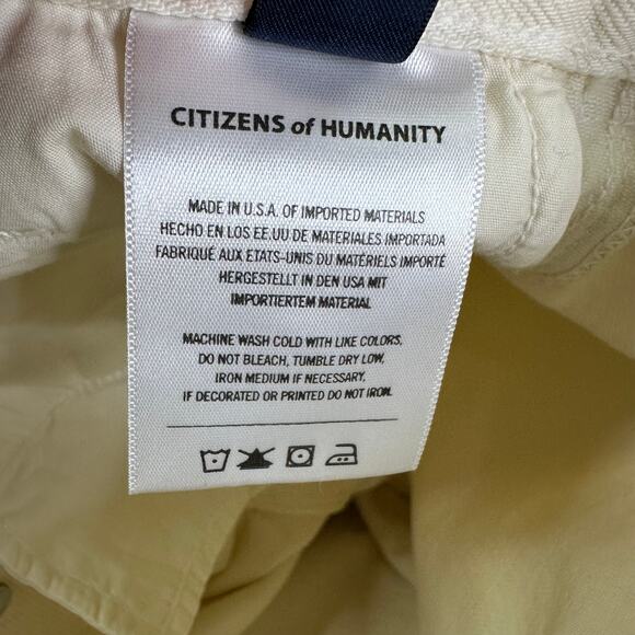 Citizens of Humanity Gaucho wide leg Jeans in Marzipan Size 25 - Picture 9 of 11